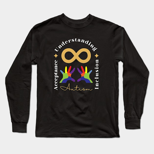 Autism Awareness Long Sleeve T-Shirt by Fj Greetings